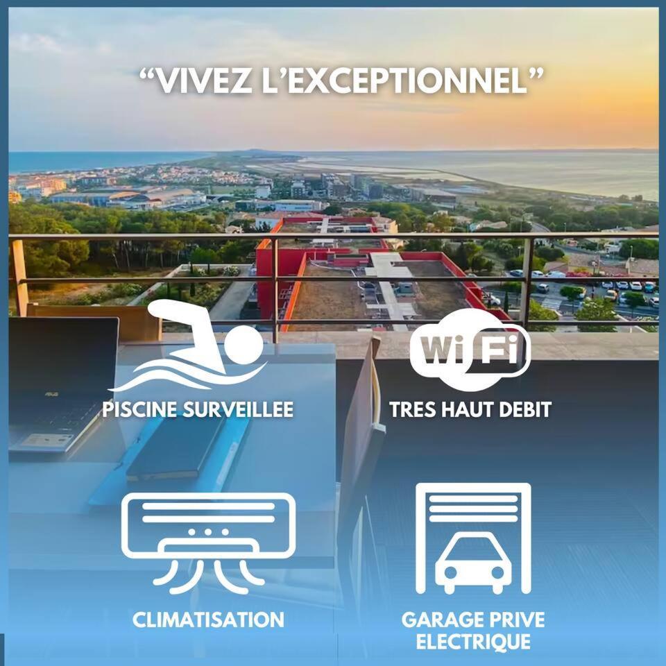 דירות Sète Luxueux T3 Piscine Et Vue Somptueuse מראה חיצוני תמונה
